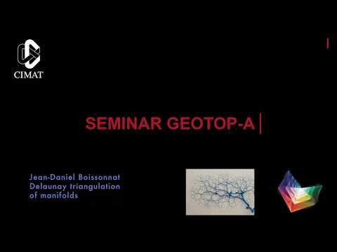 SEMINAR GEOTOP-A Jean Daniel Boissonnat (JAN 24, 2020)