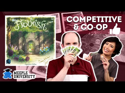 Flourish ??- Almost the same rules for competitive & co-op! A board game review
