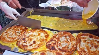 Can't Resist!BEST 8 most popular Breakfast Street Food, Omelette Pancakes/無法抗拒!8家最熱門早餐, 驚人的街頭美食