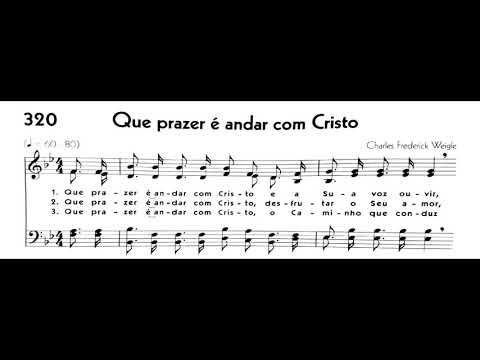 Hinário 5 CCB - Hino 320 - Que prazer é andar com Cristo - Strings - Teclado Yamaha PSR S670