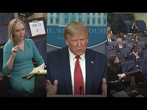Trump & team on 3/25/2020 held a press briefing & talked to reporters about coronavirus
