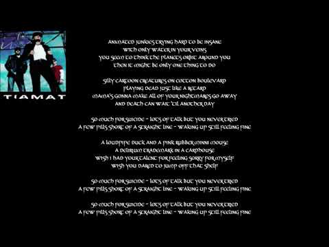 TIAMAT - So Much for Suicide [LYRICS ON SCREEN]