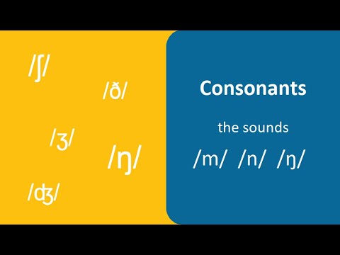 Consonants: the sounds /m/, /n/ and /ŋ/
