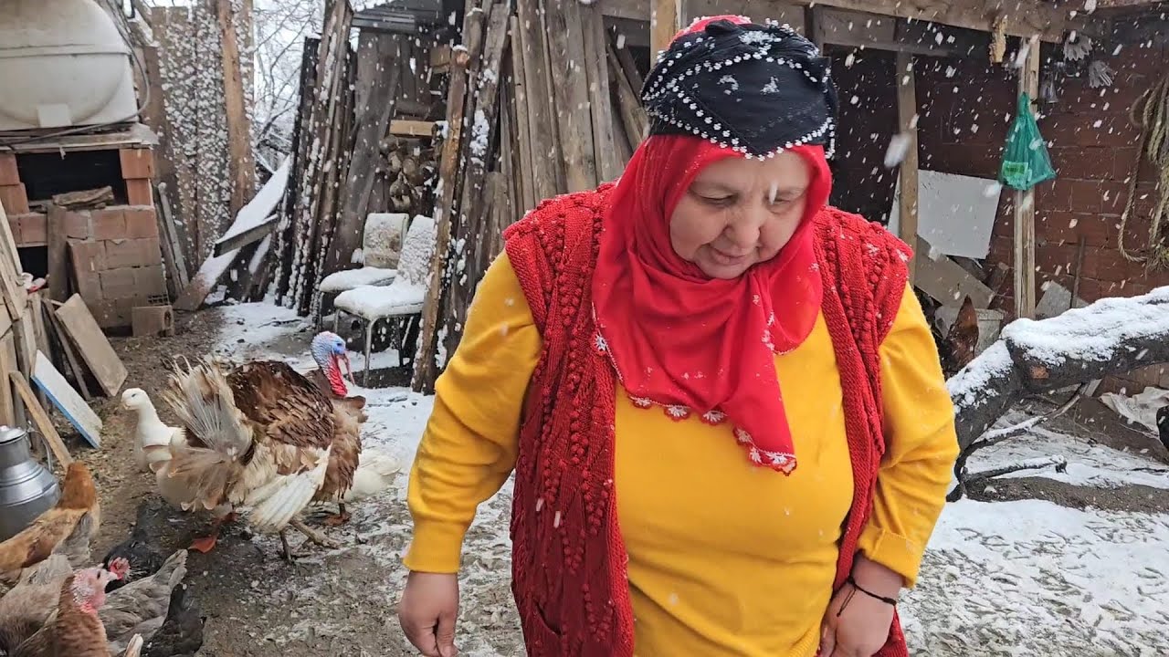 ‼️ŞÜKRÜ USTAYI İKNA EDEMEDİM KÖYDE YAŞAMANIN ZORLUKLARI KARLI GÜN‼️