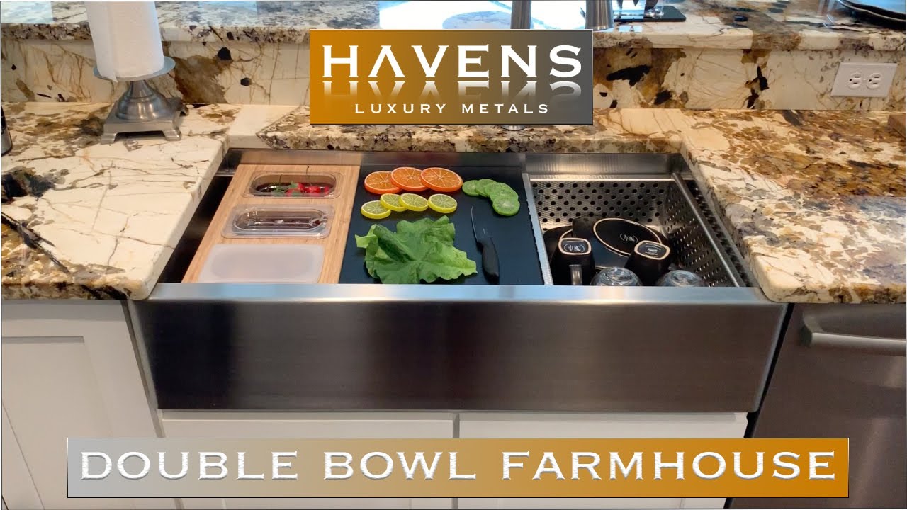 A Highly Advanced Double Bowl Stainless Steel Custom Farmhouse Sink