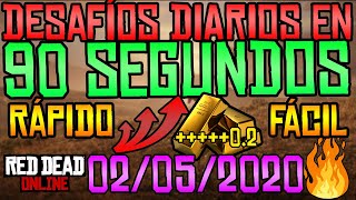 Desafíos Diarios RED DEAD ONLINE 02/05/2020 🏆 RÁPIDO y FÁCIL