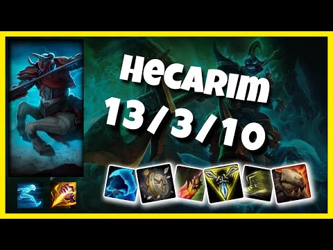 NA Challenger Hecarim JUNGLE (13/3/10) vs SHACO Gameplay Replay - Patch 10.19