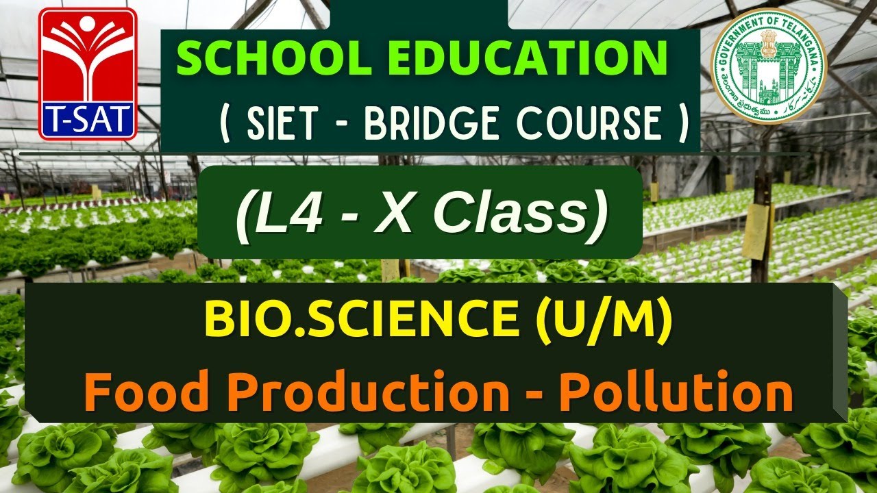 L4 ( 10th ) || BIO.SCIENCE : Food Production - Pollution (U/M)