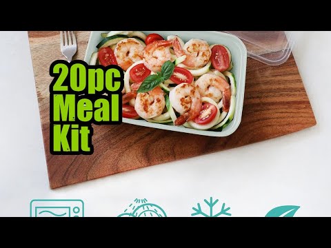 Review Bentgo  Prep 1 Compartment Containers 20 Piece Meal Prep Kit