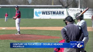 Century Splits Doubleheader with Pocatello