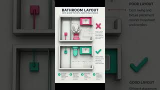 Bathroom Layout | Dos and Donts of for a Functional Space #Shorts
