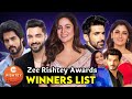 Zee Rishtey Awards Winner List | Best Jodi | Best Maa | Most Loving Character Male and Female