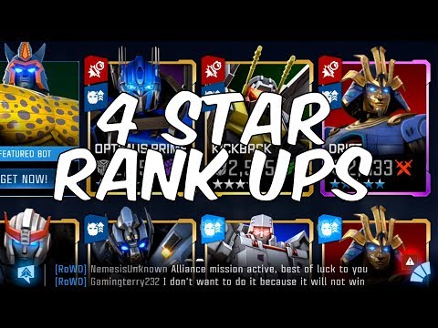 RANKING UP MY 4 STAR BOTS! - HOT-ROD, MOTORMASTER + MORE! - TRANSFORMERS: Forged To Fight