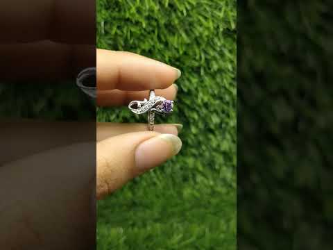 Amethyst 925 Sterling Silver Gemstone Ring