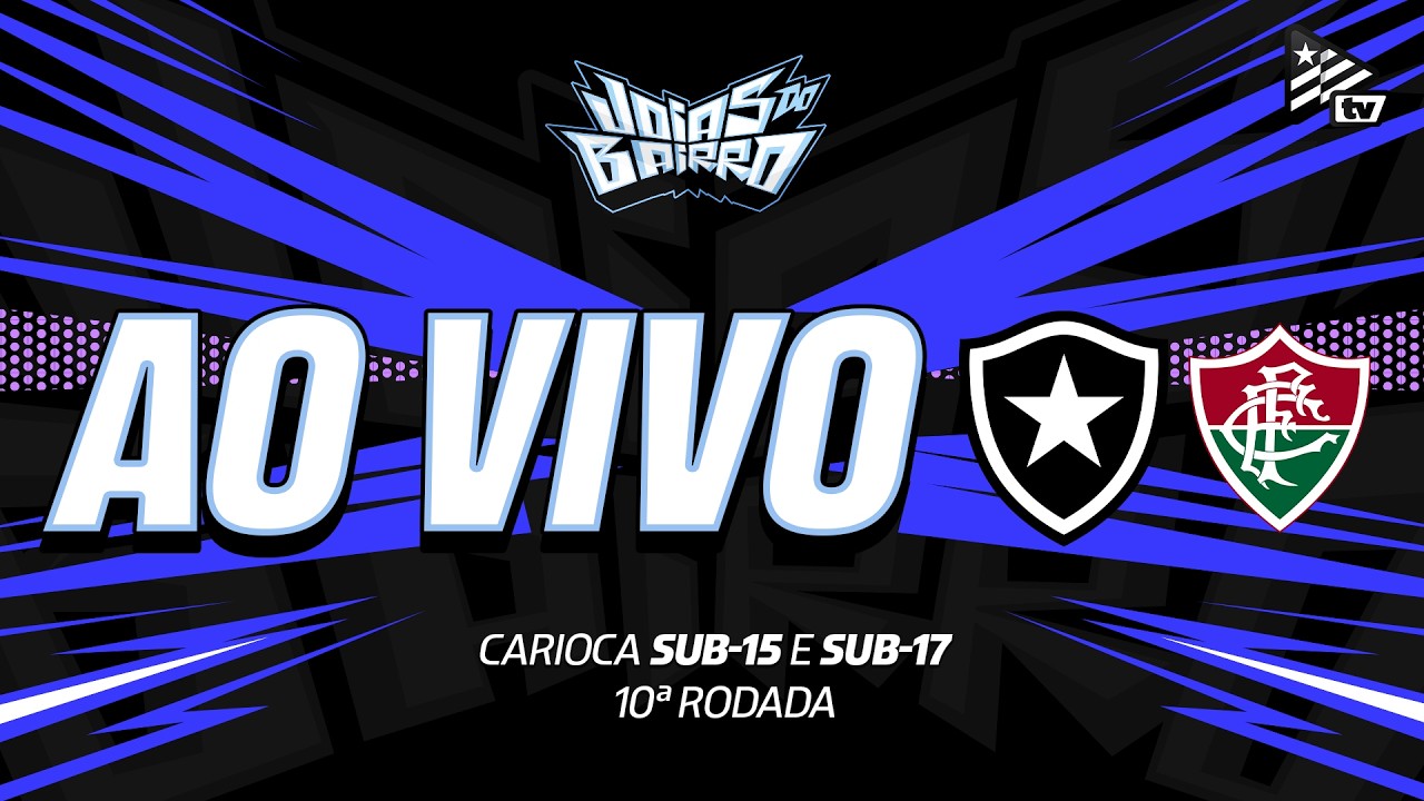 AO VIVO | Botafogo enfrenta o Fluminense pelo Campeonato Carioca Sub-15 e Sub-17