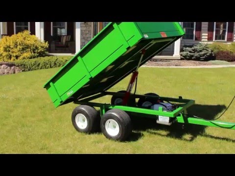 DT-4000 UTV or Compact Tractor Dump Trailer, By TurfTime Equipment