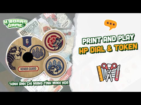 PnP: HP Dial & Token | Print and Play Board Game | K Board Game
