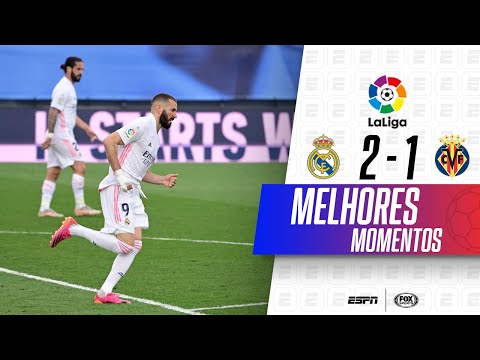 Gols e lances de Real Madrid x Villarreal