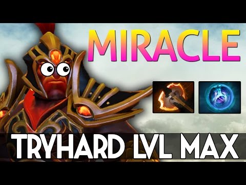 Miracle- Ember Spirit TryHard Lvl max vs Mind_Control Mirana Dota2 Gameplay