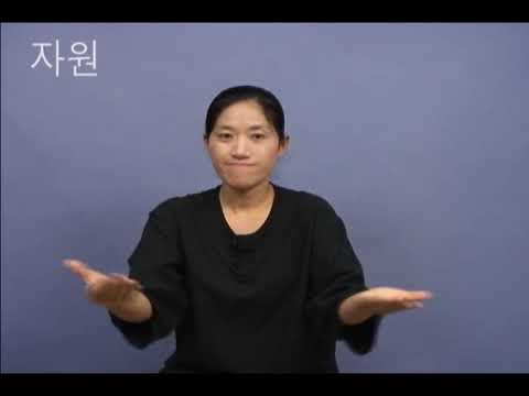 「인적 자원이」의 한국수어 표현