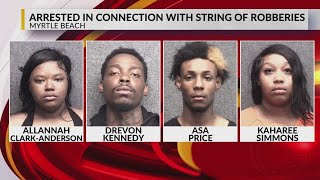 4 jailed in string of Myrtle Beach robberies identified