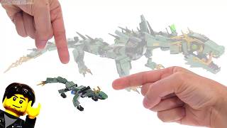 🔄 LEGO Ninjago Movie MINI Green Ninja Mech Dragon polybag review 🐲 30428 re upload 20170725