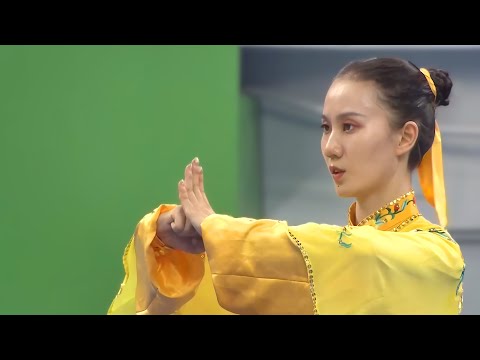 Ju Wenxin's 1st place taiji - 14th All China Games: Wushu Taolu