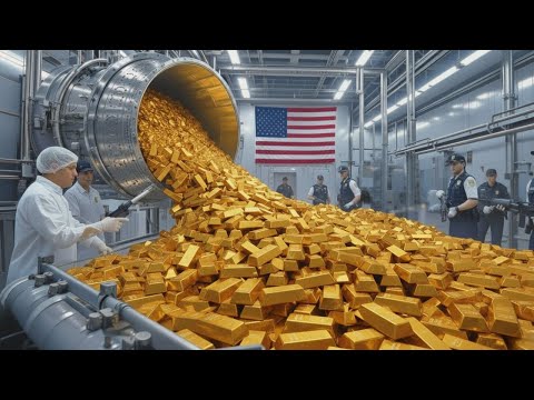 Comment c’est fait : L’Or, du minerai aux lingots d’or pur à plusieurs millions de dollars !