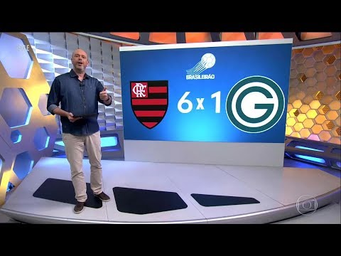 GLOBO ESPORTE RJ |  Flamengo 6 x 1 Goiás