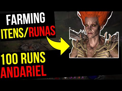 100 Runs ANDARIEL! Melhores Momentos! Diablo 2 Resurrected!