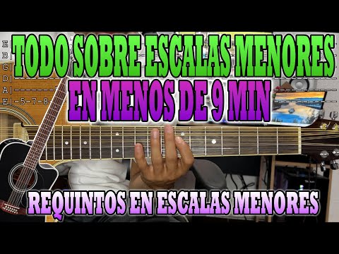 ¡TODO SOBRE ESCALAS MENORES en MENOS DE 9 MIN! - COMO HACER REQUINTOS EN TONOS MENORES