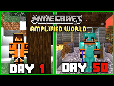 TALE_GAMERS - 100 Days In Amplified World | 100 Days In Minecraft | Minecraft Gameplay | Part -1 | Tale Gamers
