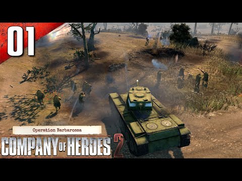 CoH 2: Theater of War 100% (General) Walkthrough Part 1 - Brody Tank War (No Commentary)