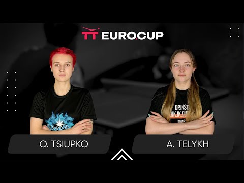 18:00 Oleksandra Tsiupko - Anastasiia Telykh 06.09.2025 TT Euro.Cup Women Ukraine Star. TABLE 3