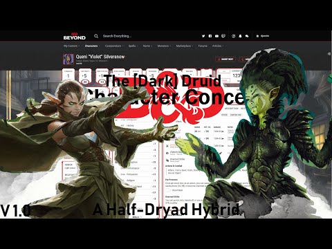 [D&D] The Dark Druid - A Character Concept!