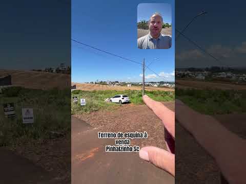 Terreno de esquina à venda em Pinhalzinho SC. #imobiliaria