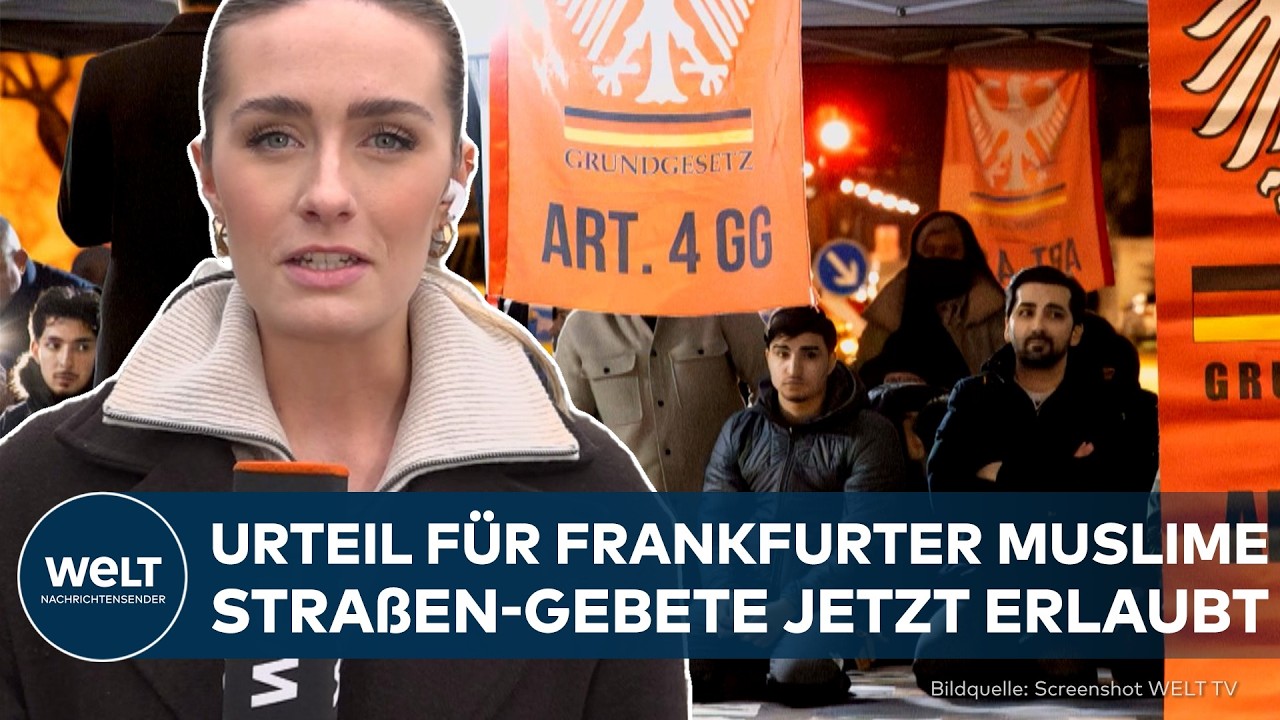 FRANKFURT: Historisches Urteil für Muslime! – Gebete auf der Straße jetzt rechtlich erlaubt!