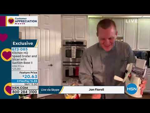 Kitchen HQ Speed Grater and Slicer with Suction Base II