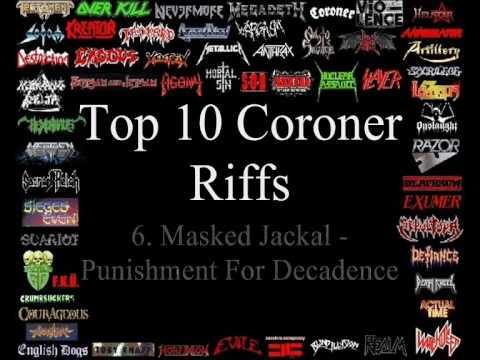 Coroner Top 10 Riffs
