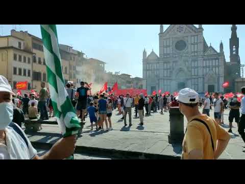GKN, la Comesca di Scarperia alla manifestazione in Santa Croce