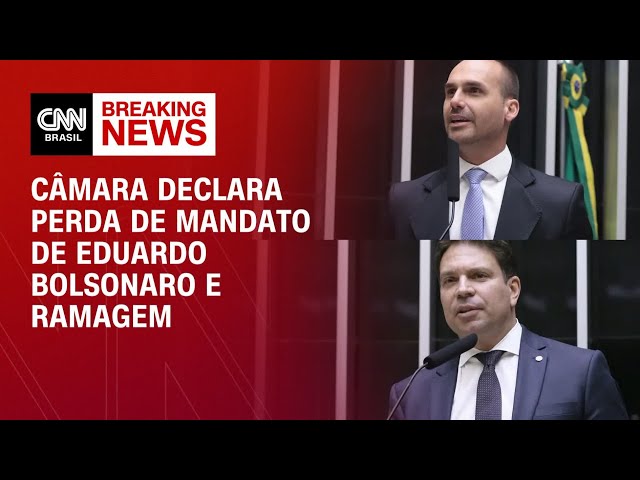 Hugo Motta declara perda de mandato de Eduardo Bolsonaro e Ramagem | CN 360º