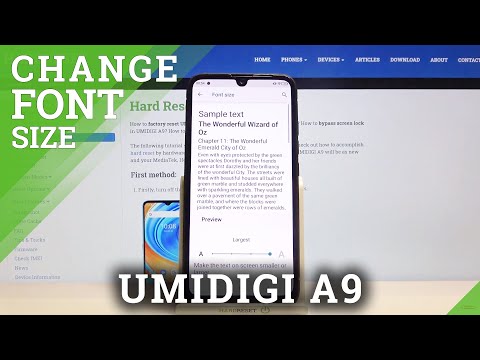 Change Font Size - UMIDIGI A9 & Text Size Choosing