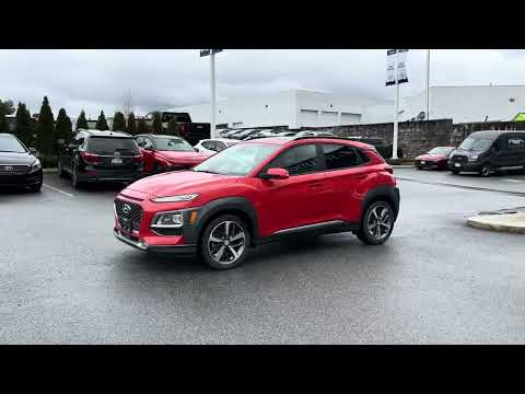 2019 Hyundai Kona 1.6T Ultimate AWD in Orange for sale at Abbotsford Hyundai in Abbotsford, BC