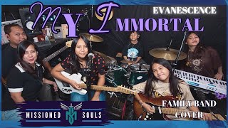 Download lagu MY IMMORTAL by Evanescence (band version) | Missioned Souls | Family band studio cover mp3