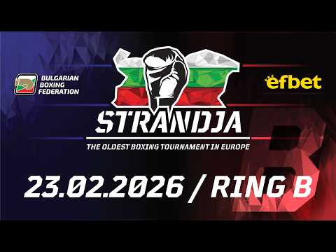 Ring B - 77th International Boxing Tournament Strandja 2026 - Preliminary Day 1
