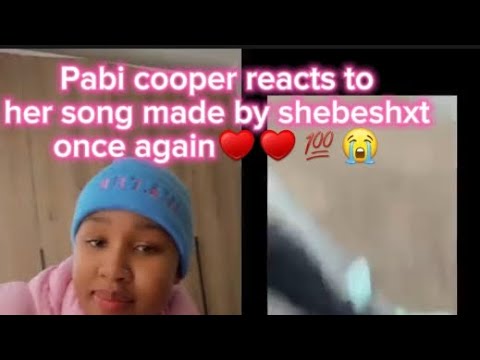 💯♥️Pabi cooper reacts and dances to her song by shebeshxt♥️😭