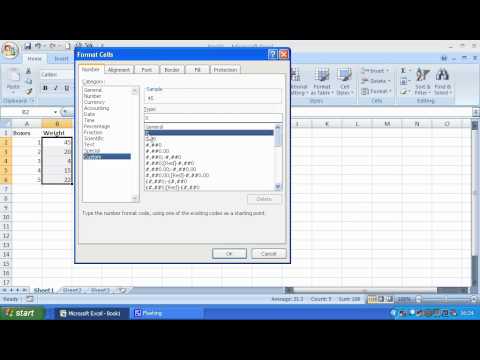 Part of a video titled Create a KG format in Excel - YouTube