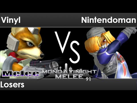 MNM 91 - AWOL | Vinyl (Fox) vs GG | Nintendoman (Sheik) Losers - Melee