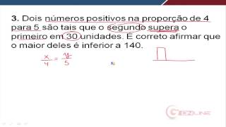 Aula Grátis - Razão e Proporção em Exercícios - Matemática