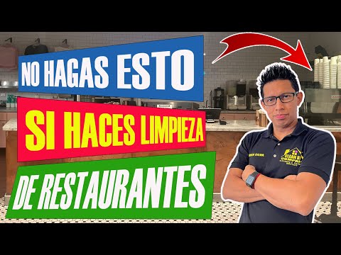 Deixe de limpar como um inexperto e comece a limpar restaurantes como um Pro